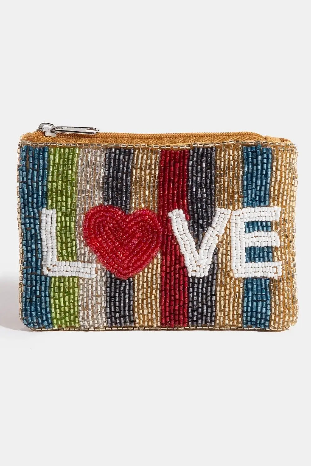 BEADED COIN PURSE ALL THE LOVE