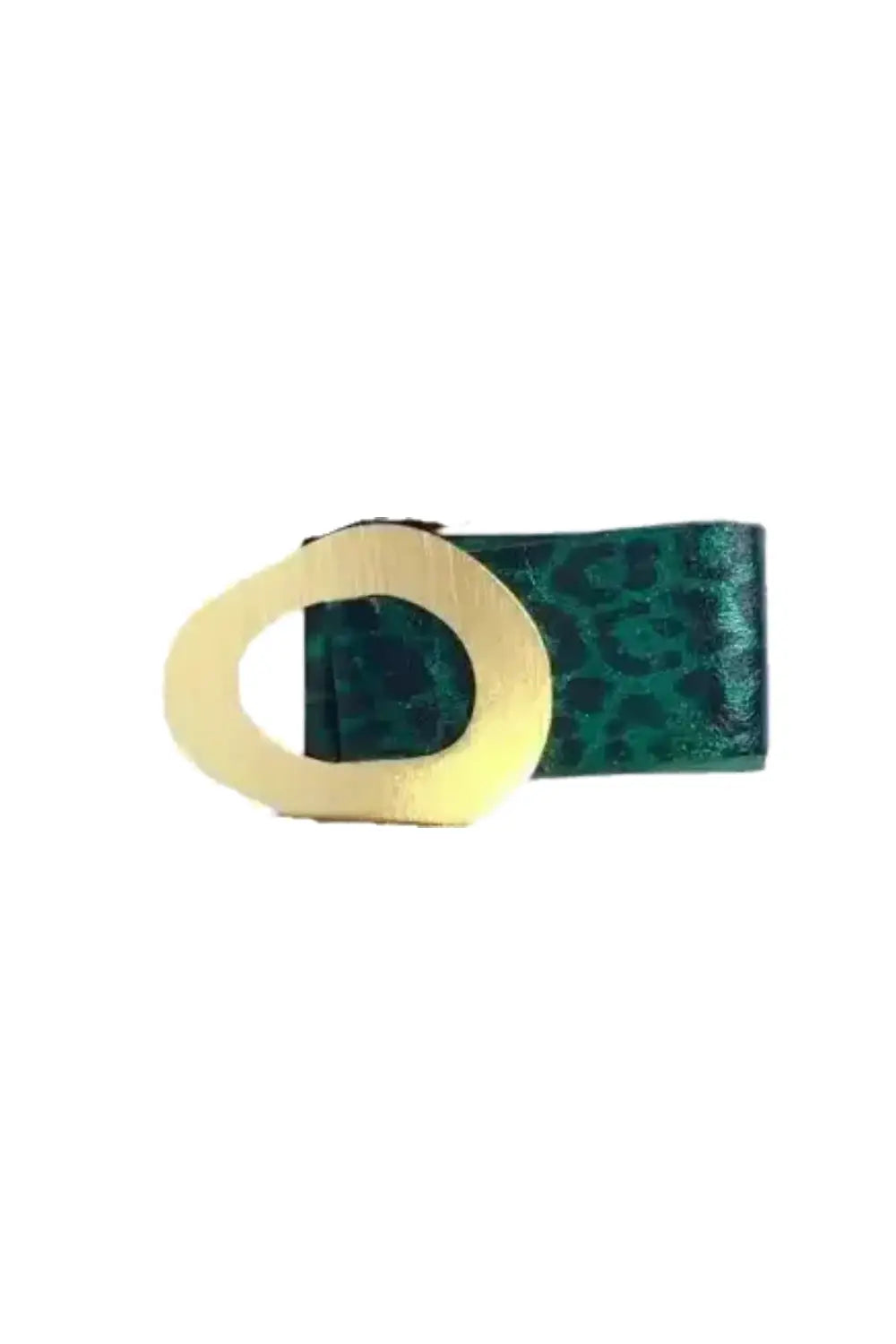 SADE BELT LEOPARD EMERALD