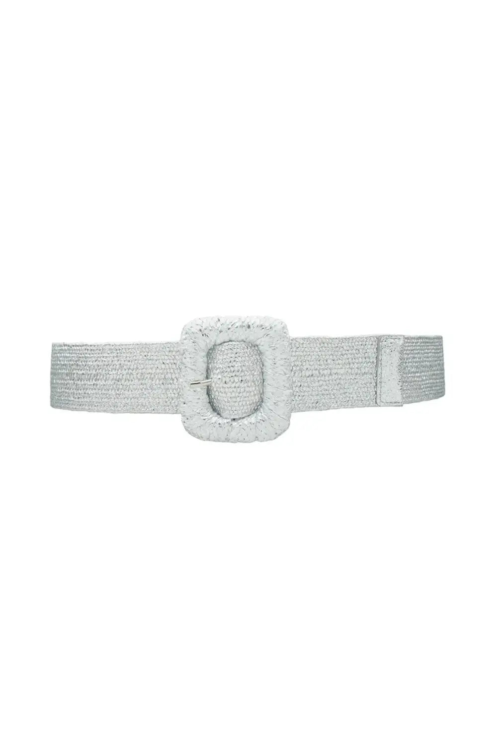 BIGGER IS BETTER BELT RECTANGLE SILVER