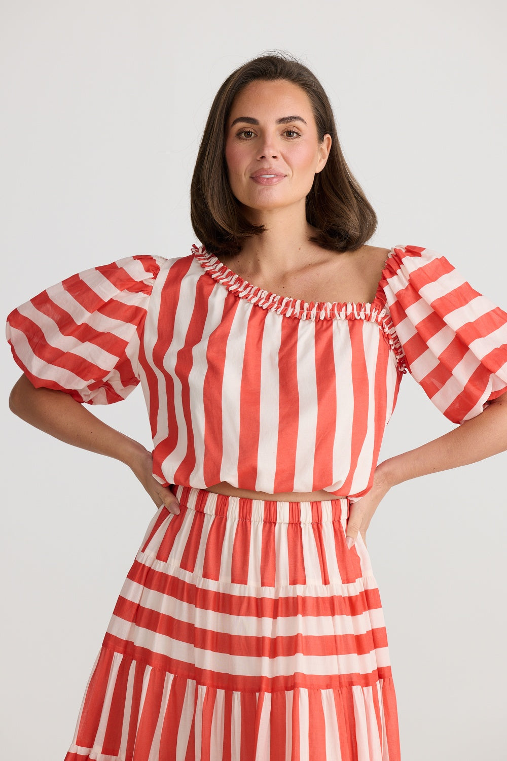 BLOSSOM TOP NOEL STRIPE