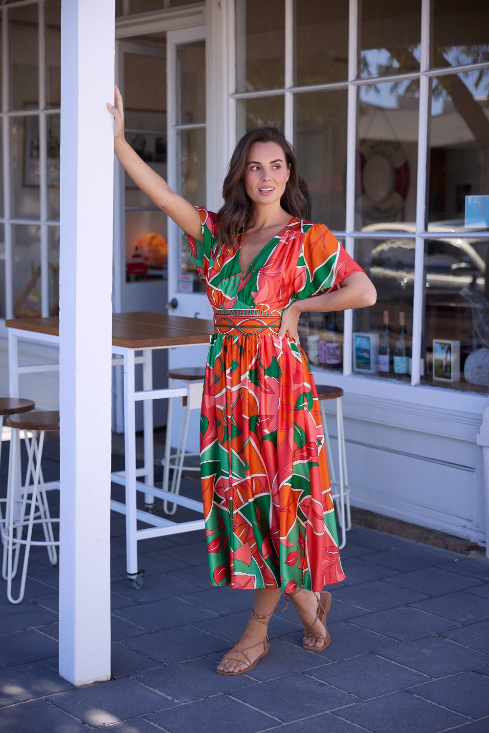 BLOSSOM MIDI DRESS RAINFOREST