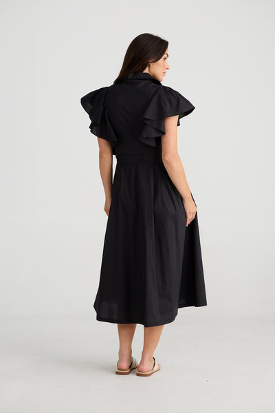 MARIGOLD MIDI DRESS BLACK