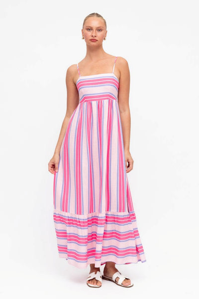 THE CANDY STRIPER MAXI DRESS