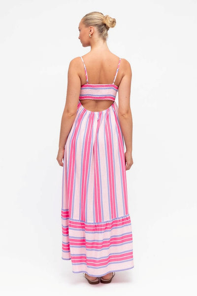 THE CANDY STRIPER MAXI DRESS