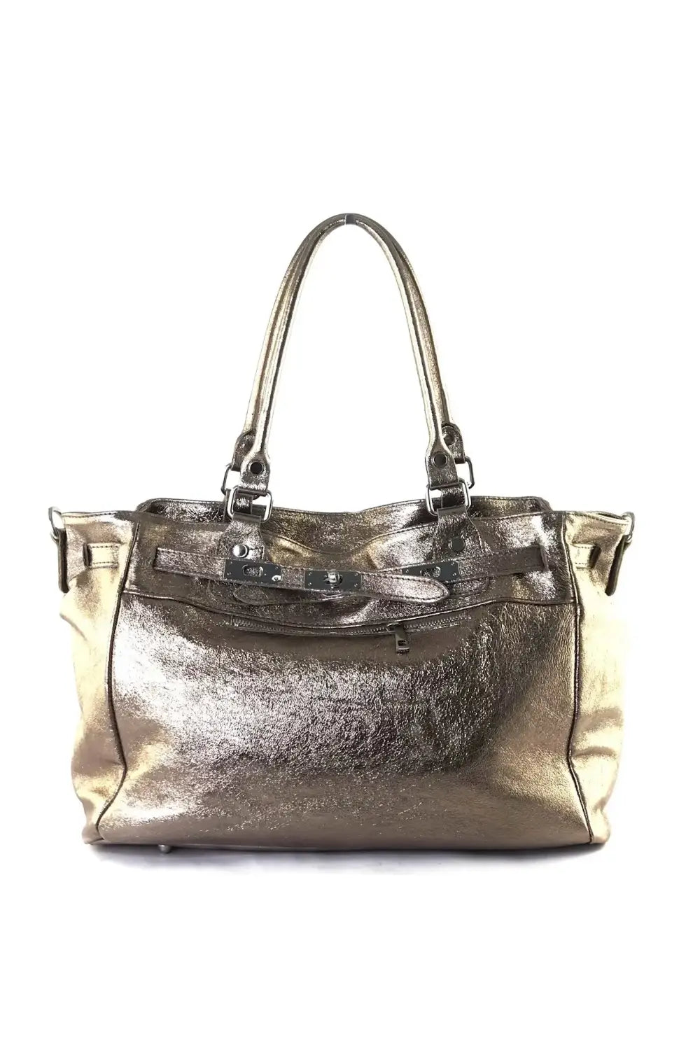 CECINE METALLIC TOTE BRONZO