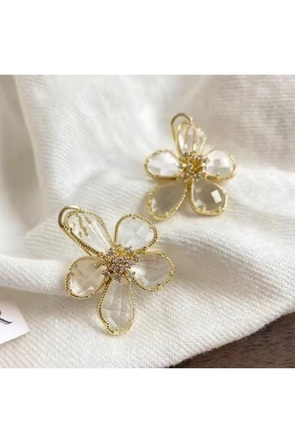 THE CRYSTAL ORCHID EARRINGS