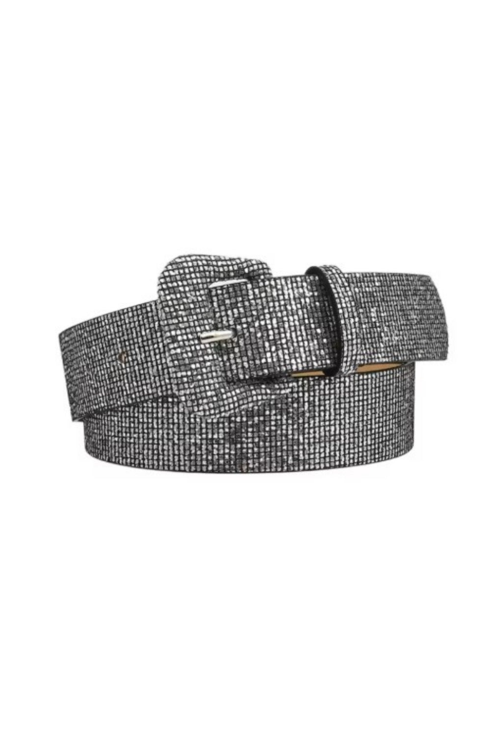 DISCO QUEEN BELT BLACK SILVER