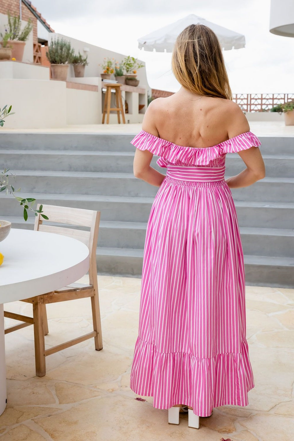 UPTOWN GIRL MAXI DRESS PINK