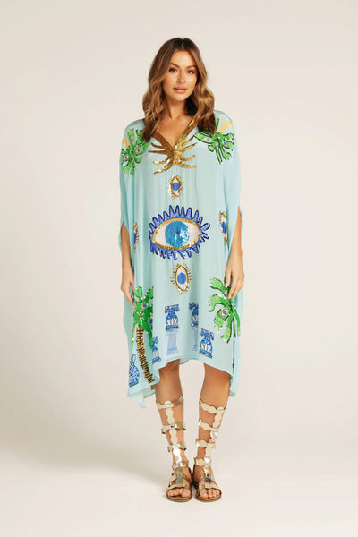 THE EVIL EYE CAPELET KAFTAN