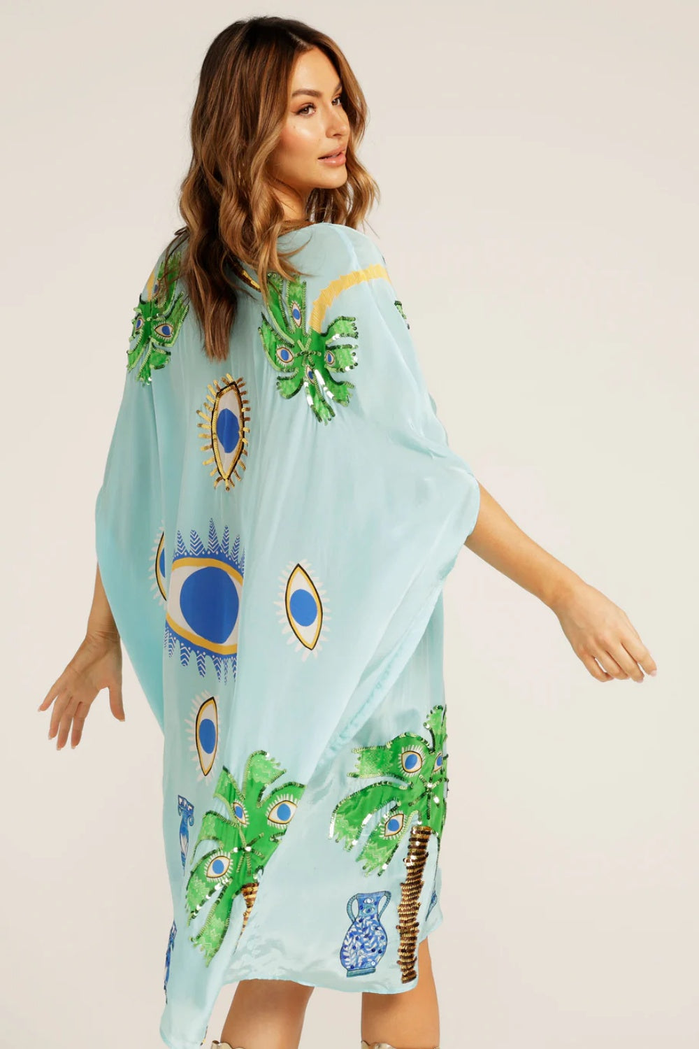 THE EVIL EYE CAPELET KAFTAN