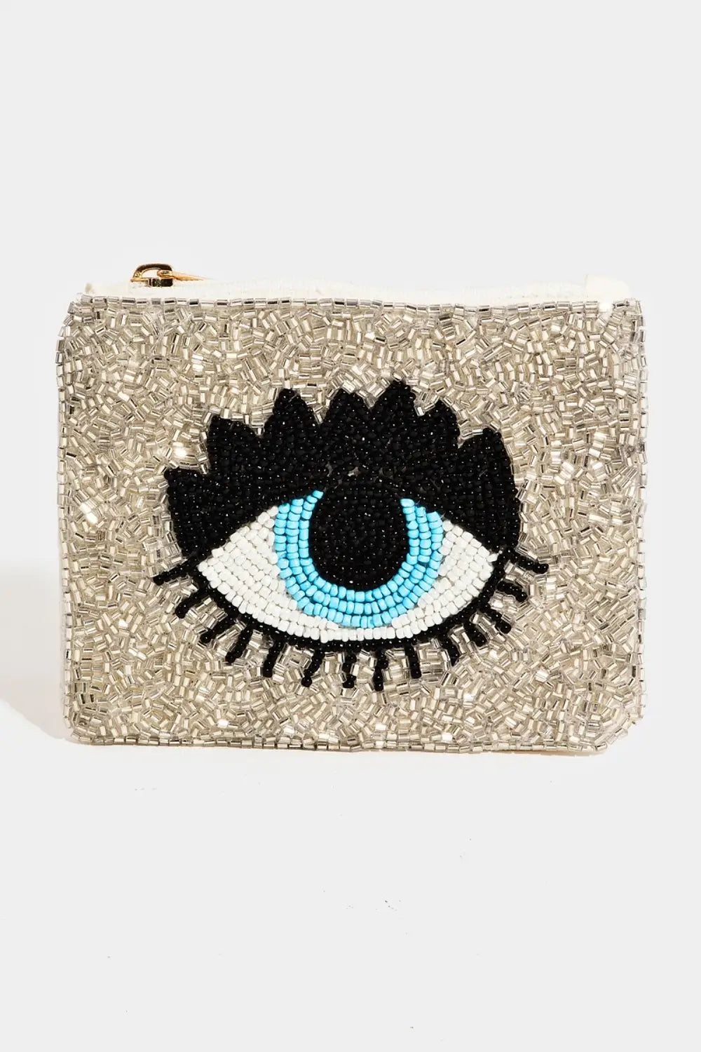 BEADED COIN PURSE EVIL EYE