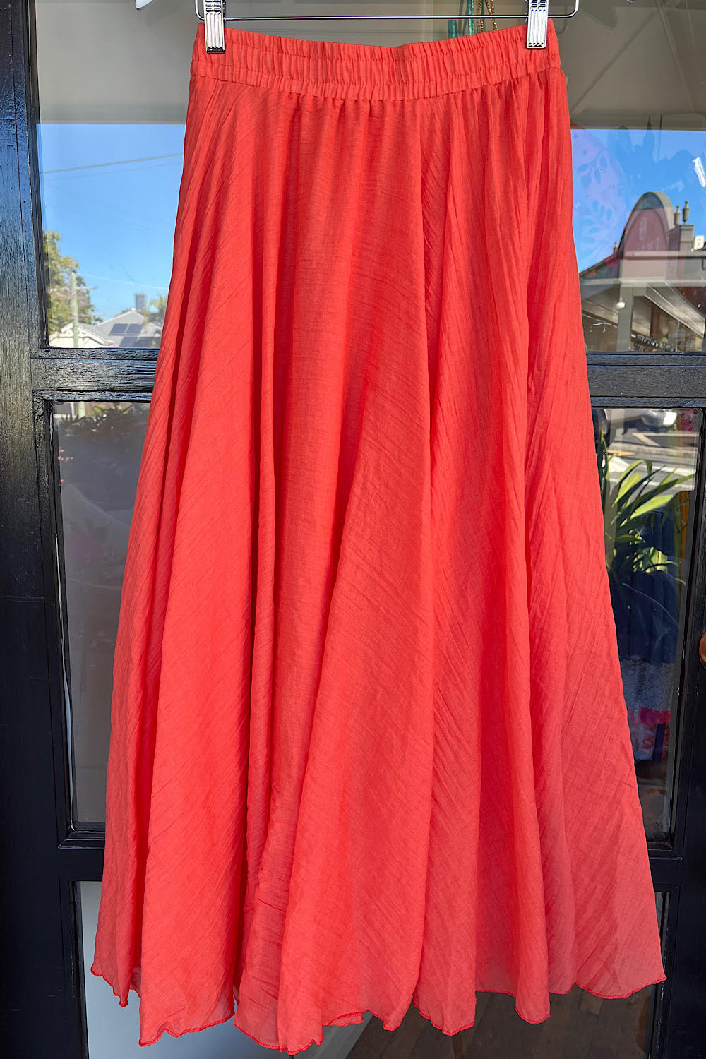 FESTIVUS MAXI SKIRT TANGERINE