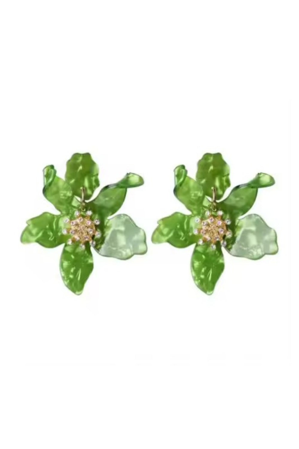 I CAN BUY MYSELF FLOWERS EARRINGS GREEN