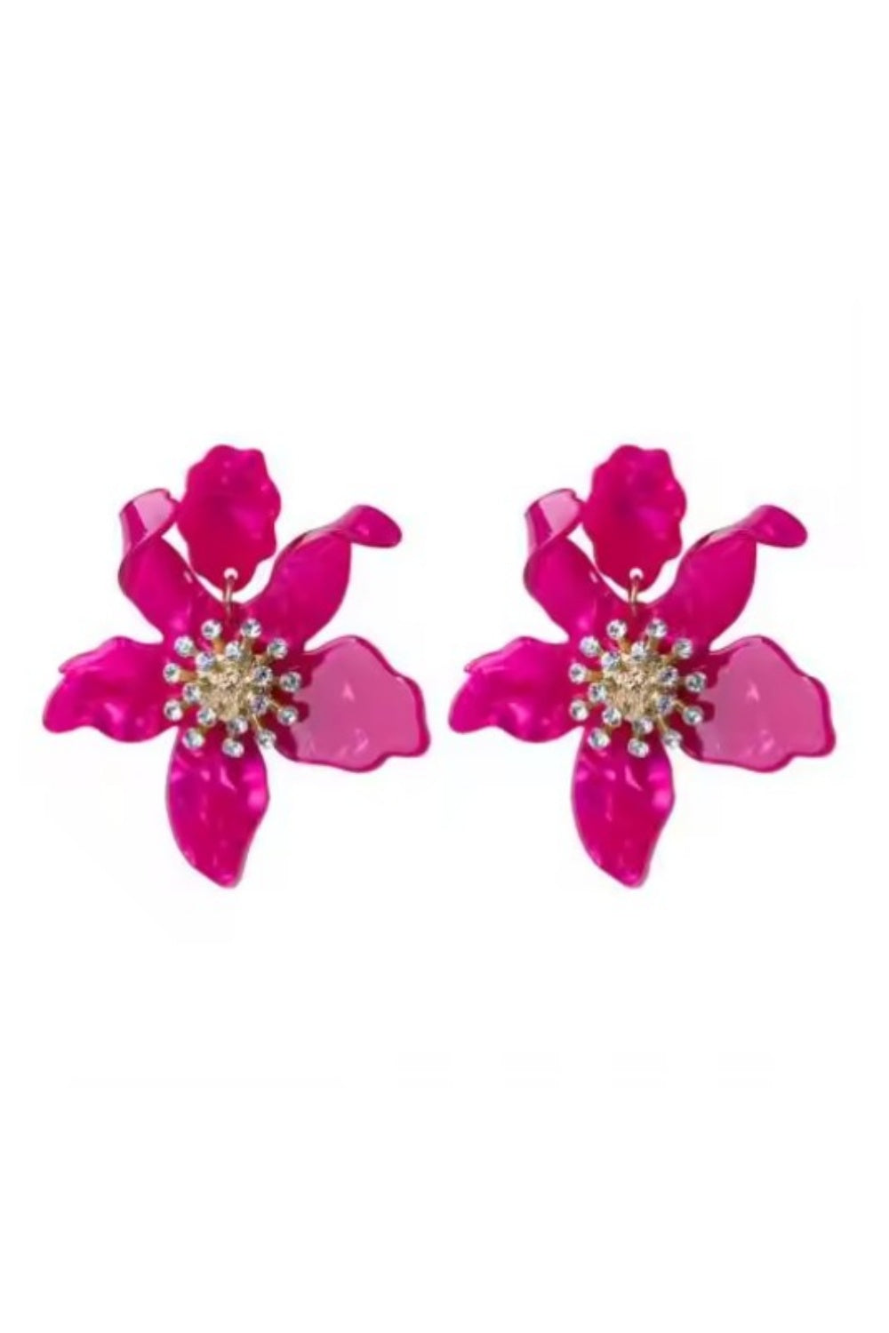 I CAN BUY MYSELF FLOWERS EARRINGS PINK