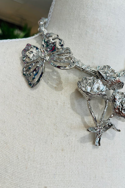 GARDEN PARTY NECKLACE SILVER