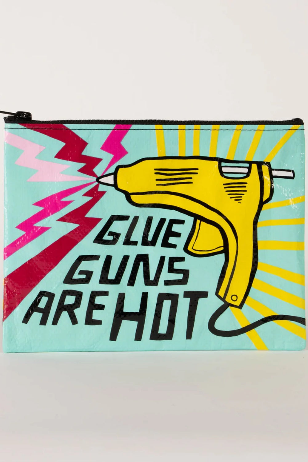 GLUE GUNS ARE HOT ZIP POUCH