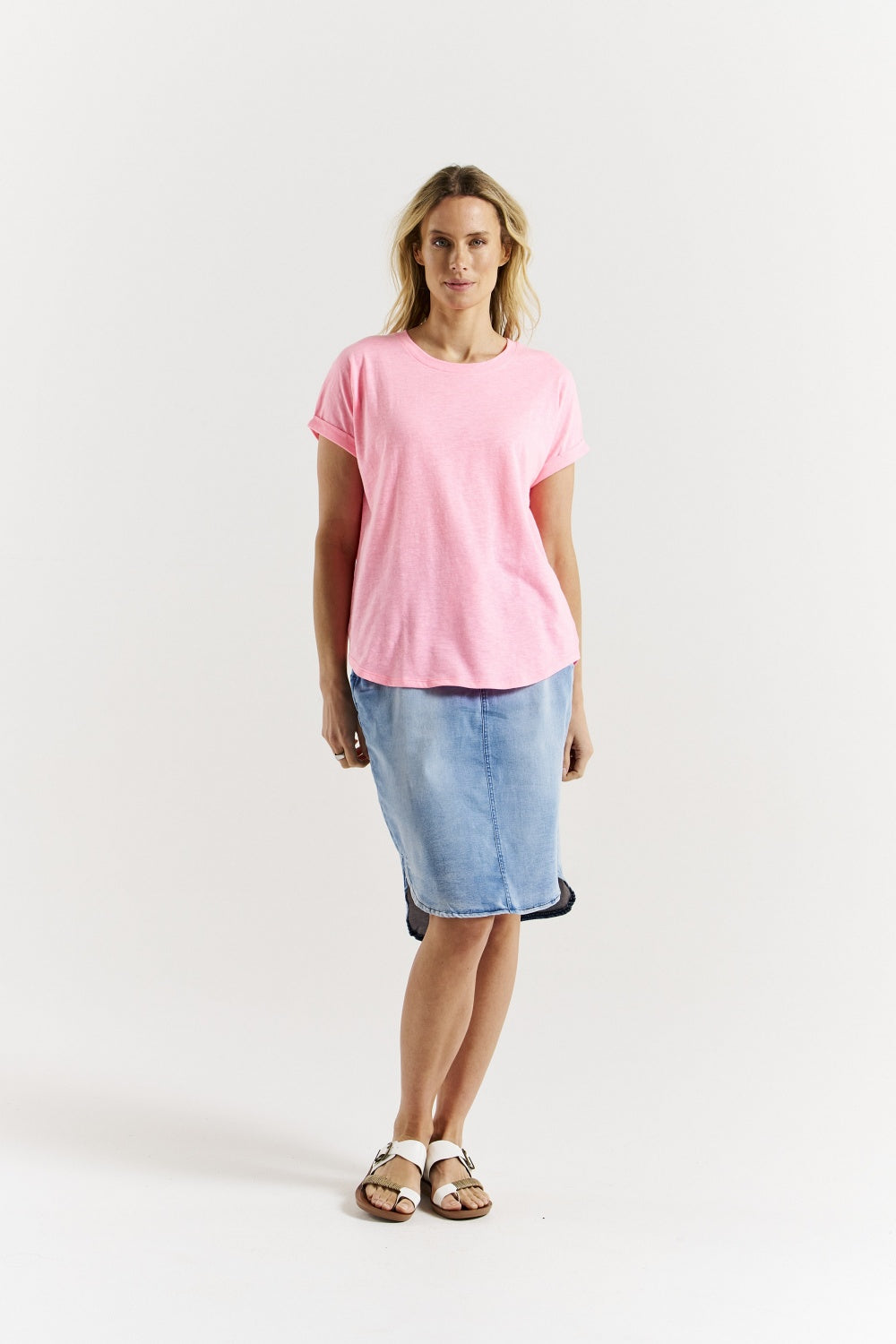 HAILEY TEE FLURO PINK