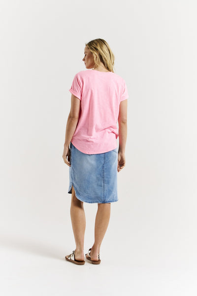 HAILEY TEE FLURO PINK