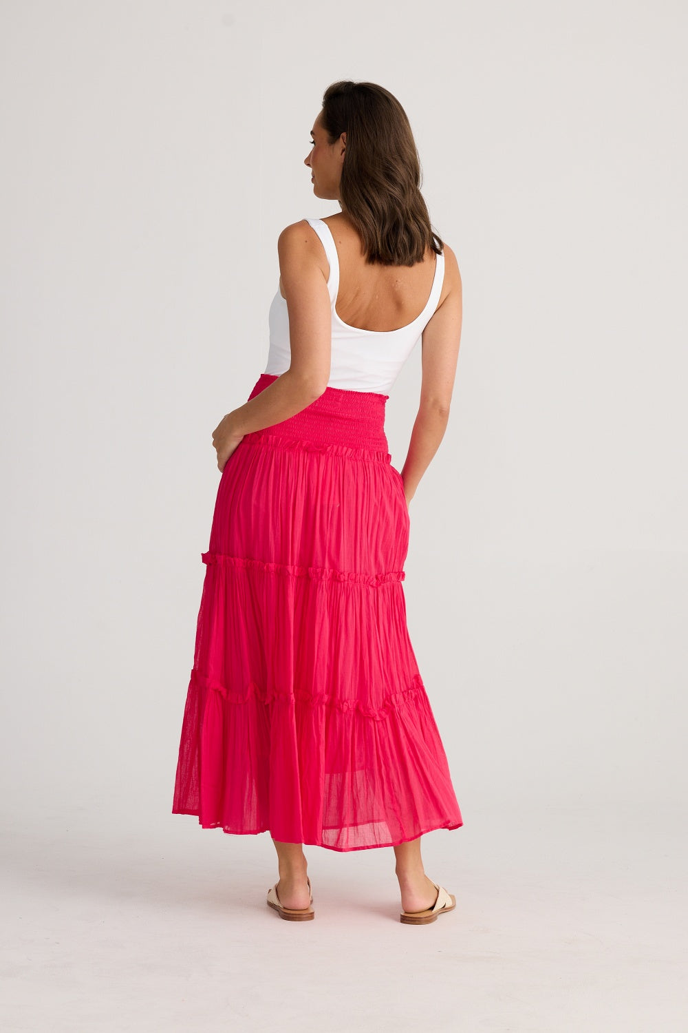 PIER MAXI SKIRT RASPBERRY