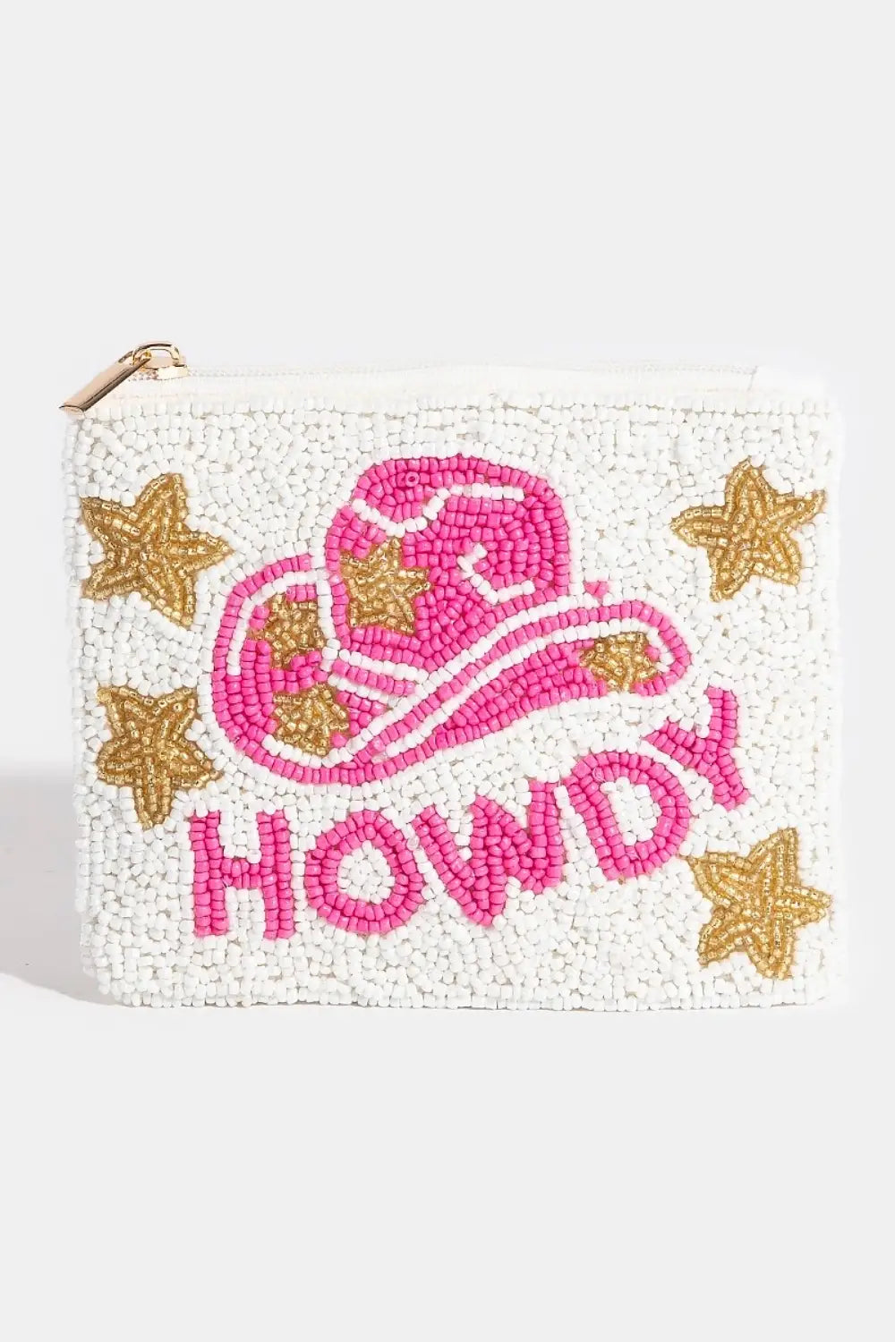 BEADED COIN PURSE HOWDY