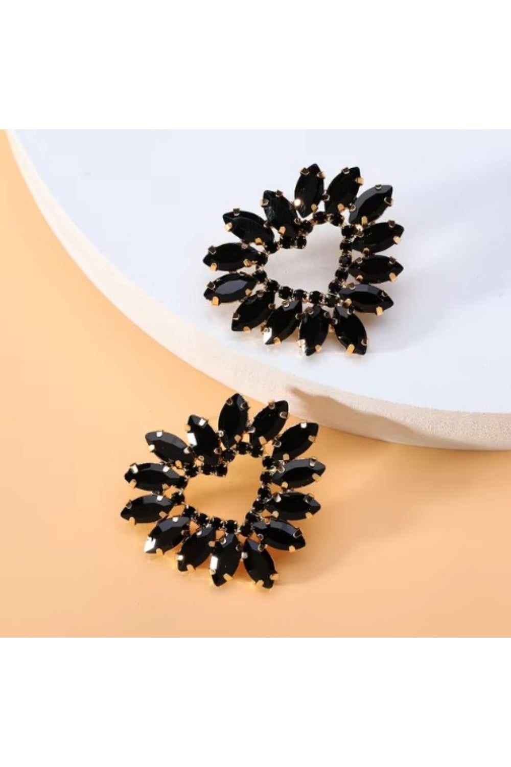 I LOVE YOU EARRINGS BLACK