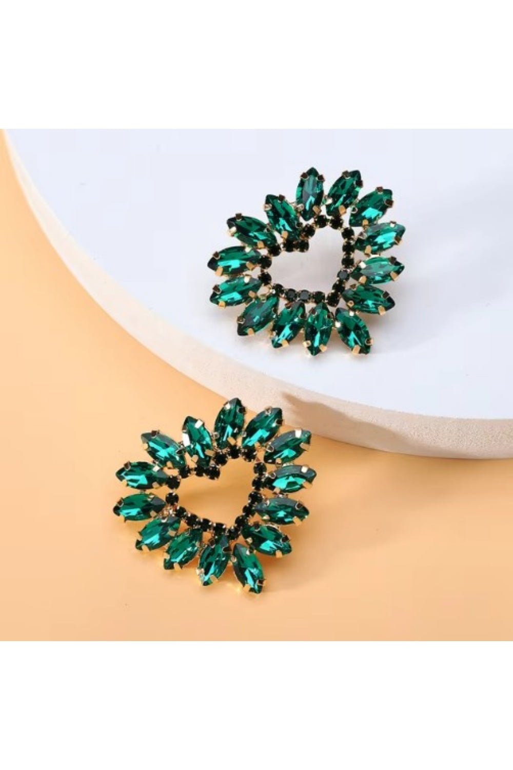 I LOVE YOU EARRINGS GREEN