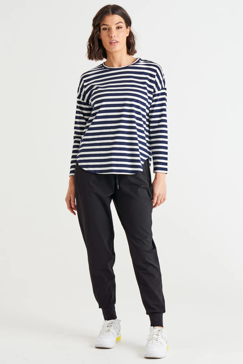 JESSIE LONG SLEEVE TEE BLUE STRIPE