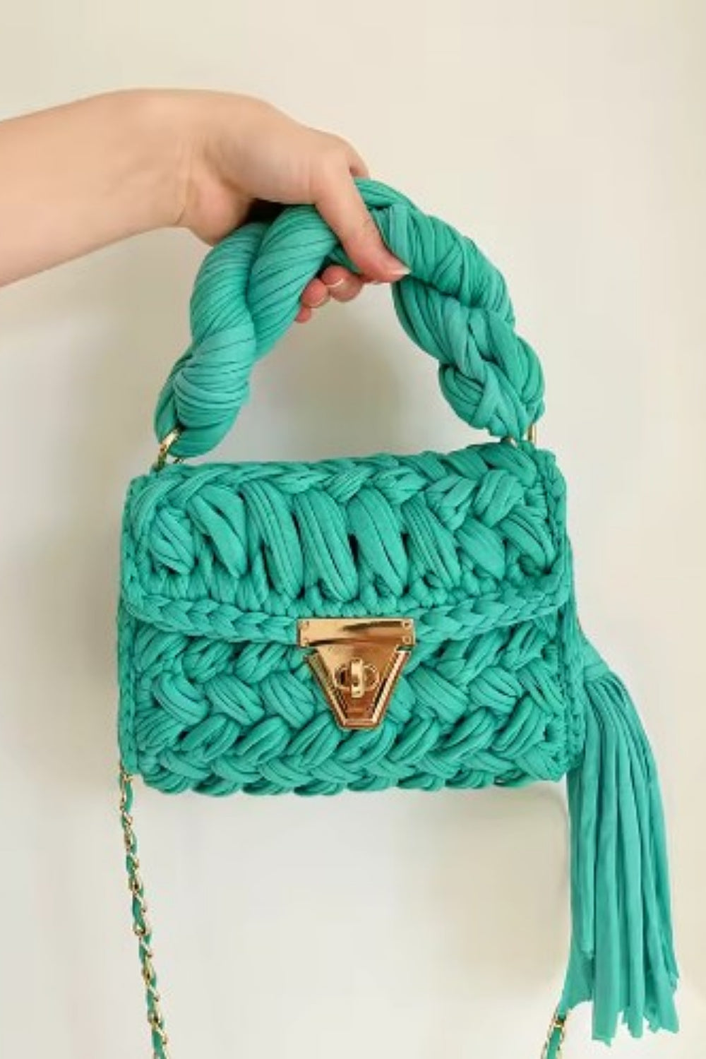 KNOTTING HILL TOTE AQUA