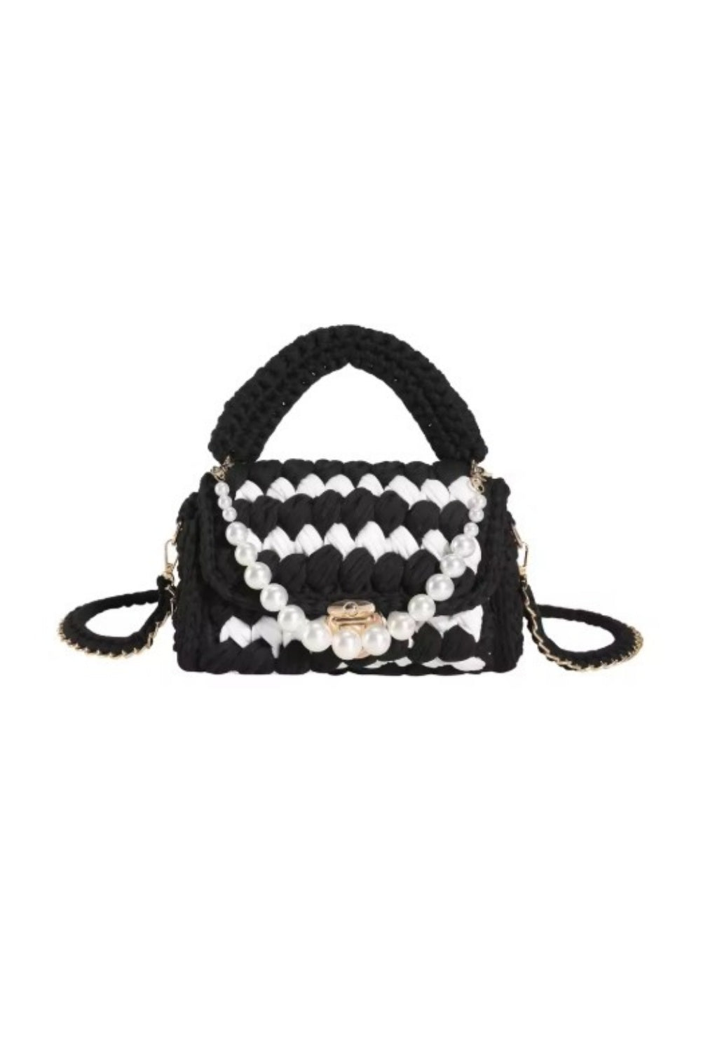 KNOTTING HILL TOTE BLACK & WHITE