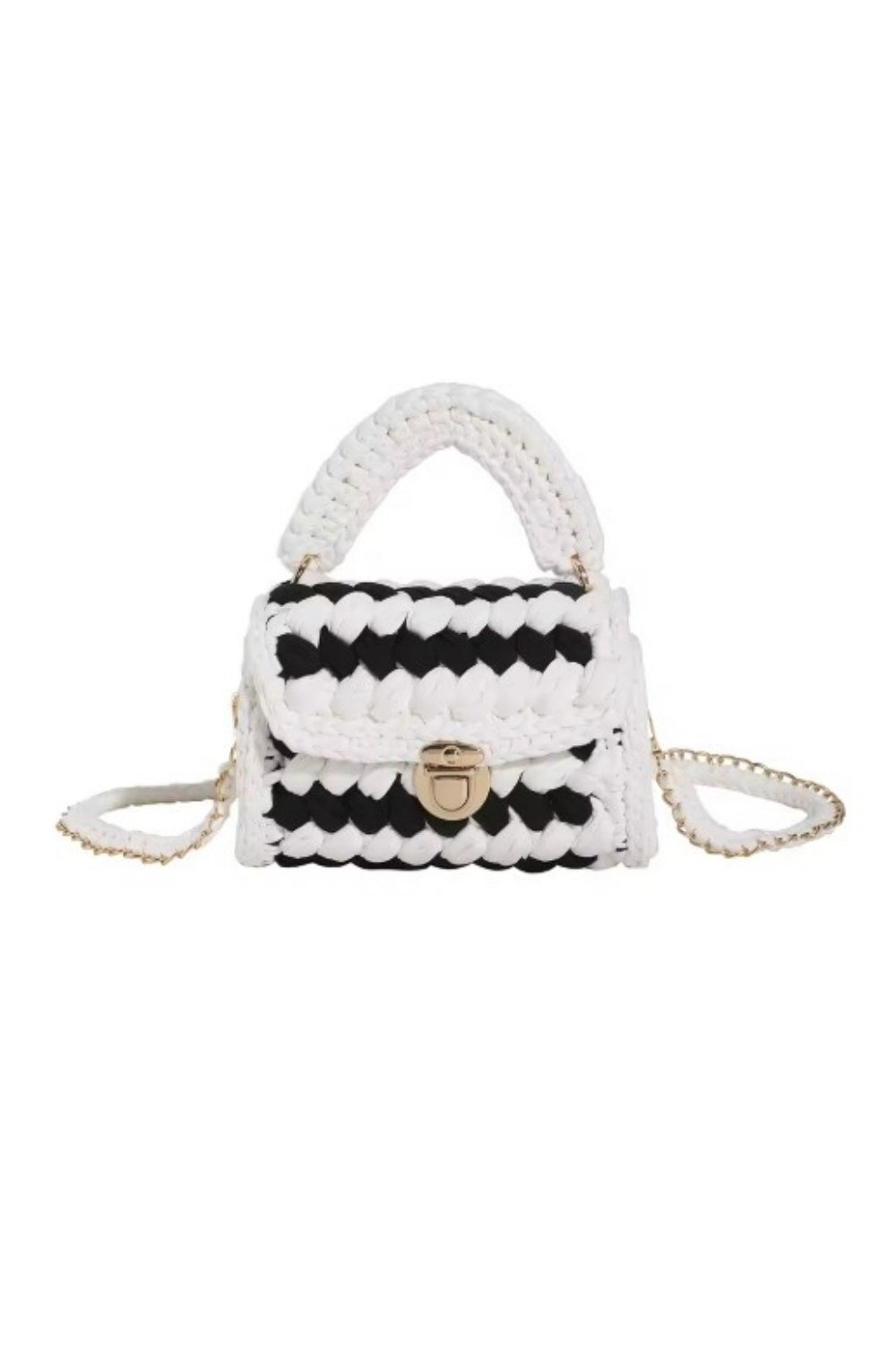 KNOTTING HILL TOTE BLACK & WHITE