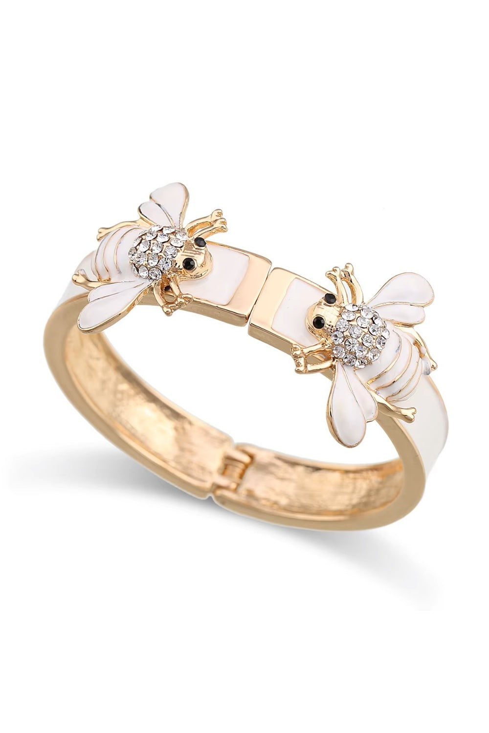 LE BEE BANGLE WHITE