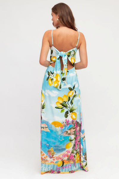 WHEN LIFE GIVES YOU LEMONS MAXI SHIFT DRESS