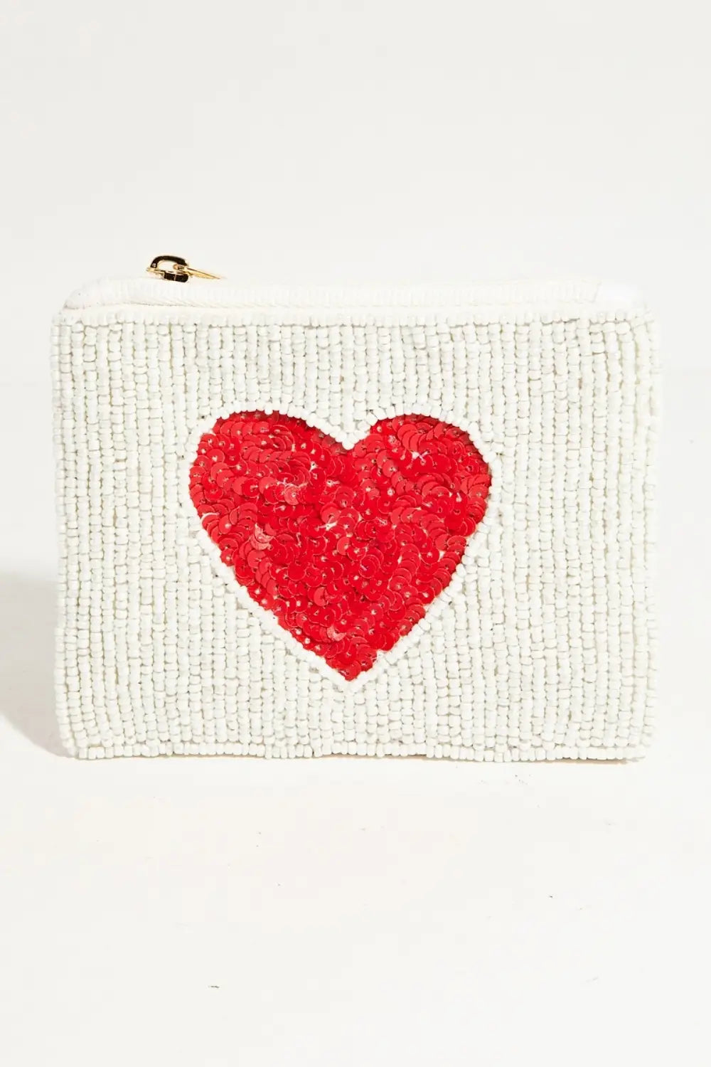 BEADED COIN PURSE LOVE