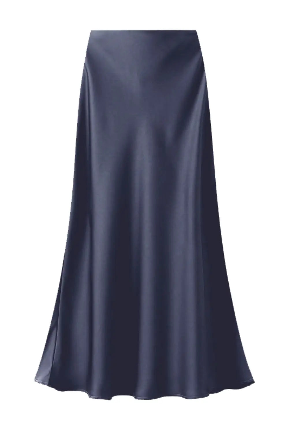 THE SATIN SLIP SKIRT NAVY