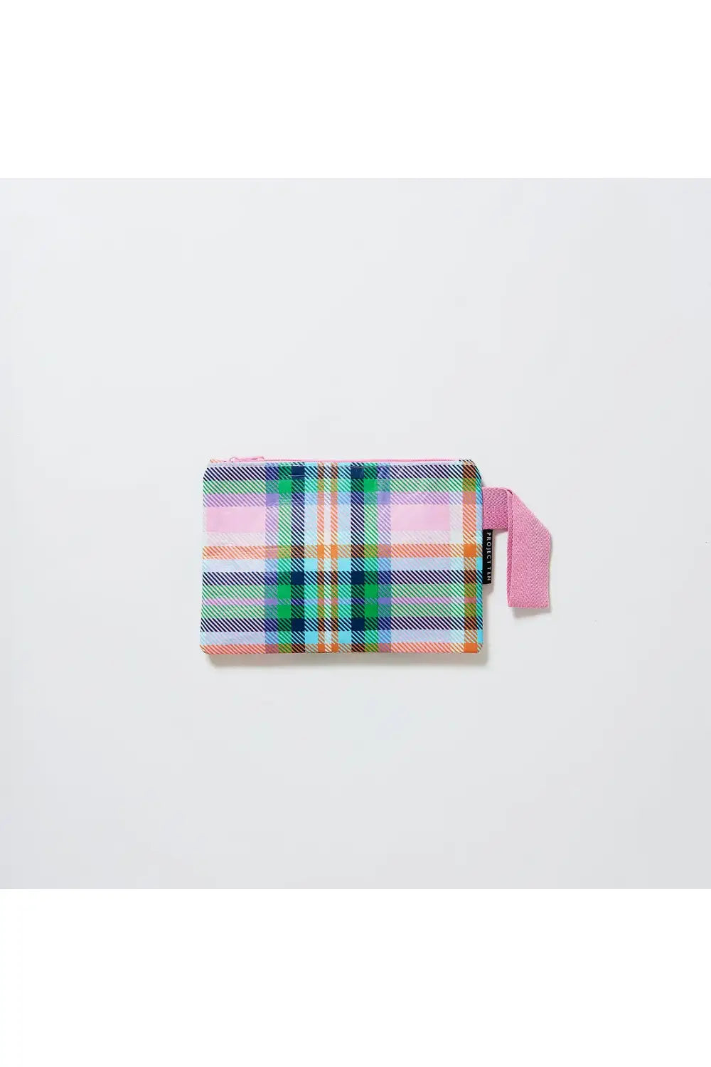 MINI ZIP POUCH PLAID