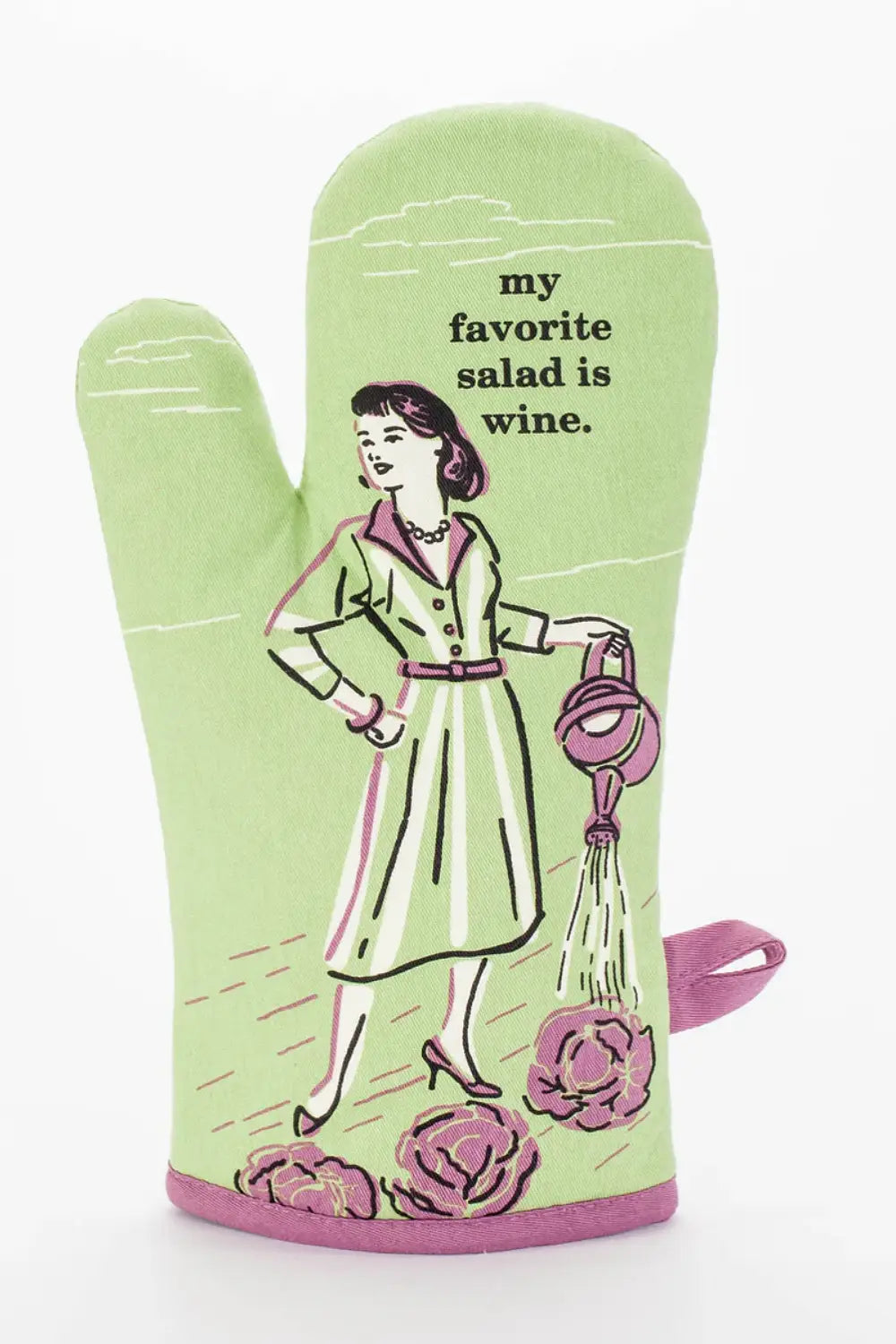 MY FAVOURITE SALAD IS WINE OVEN MITT