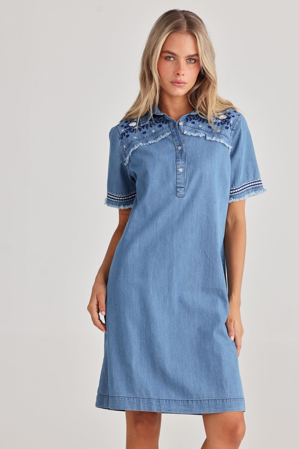 MYRA DENIM DRESS