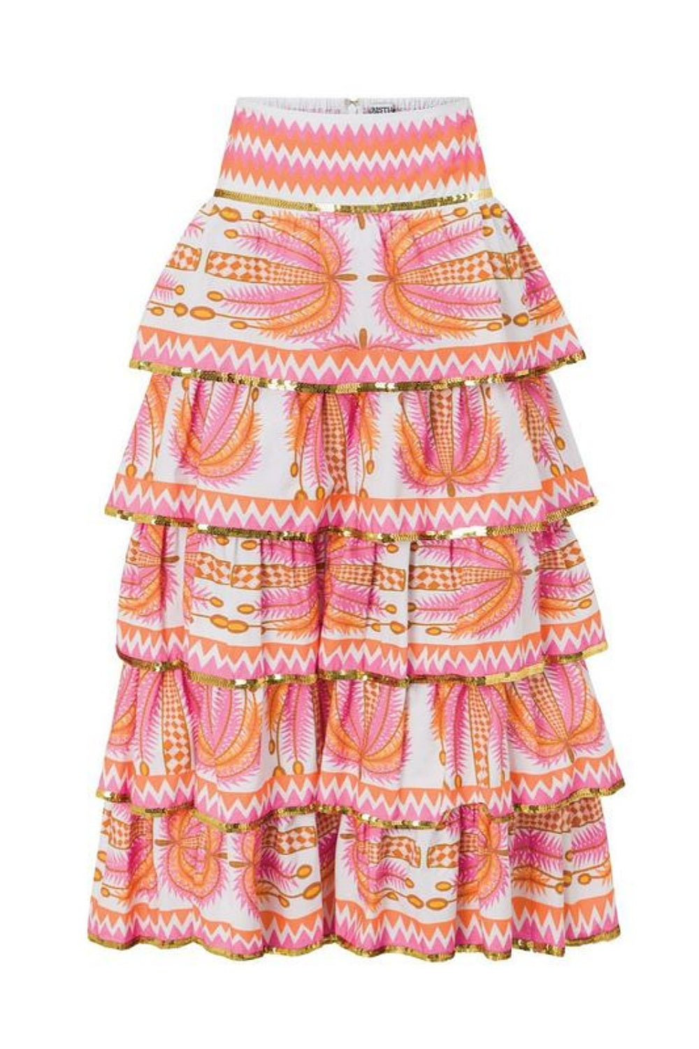 THE PALM RUFFLE SKIRT