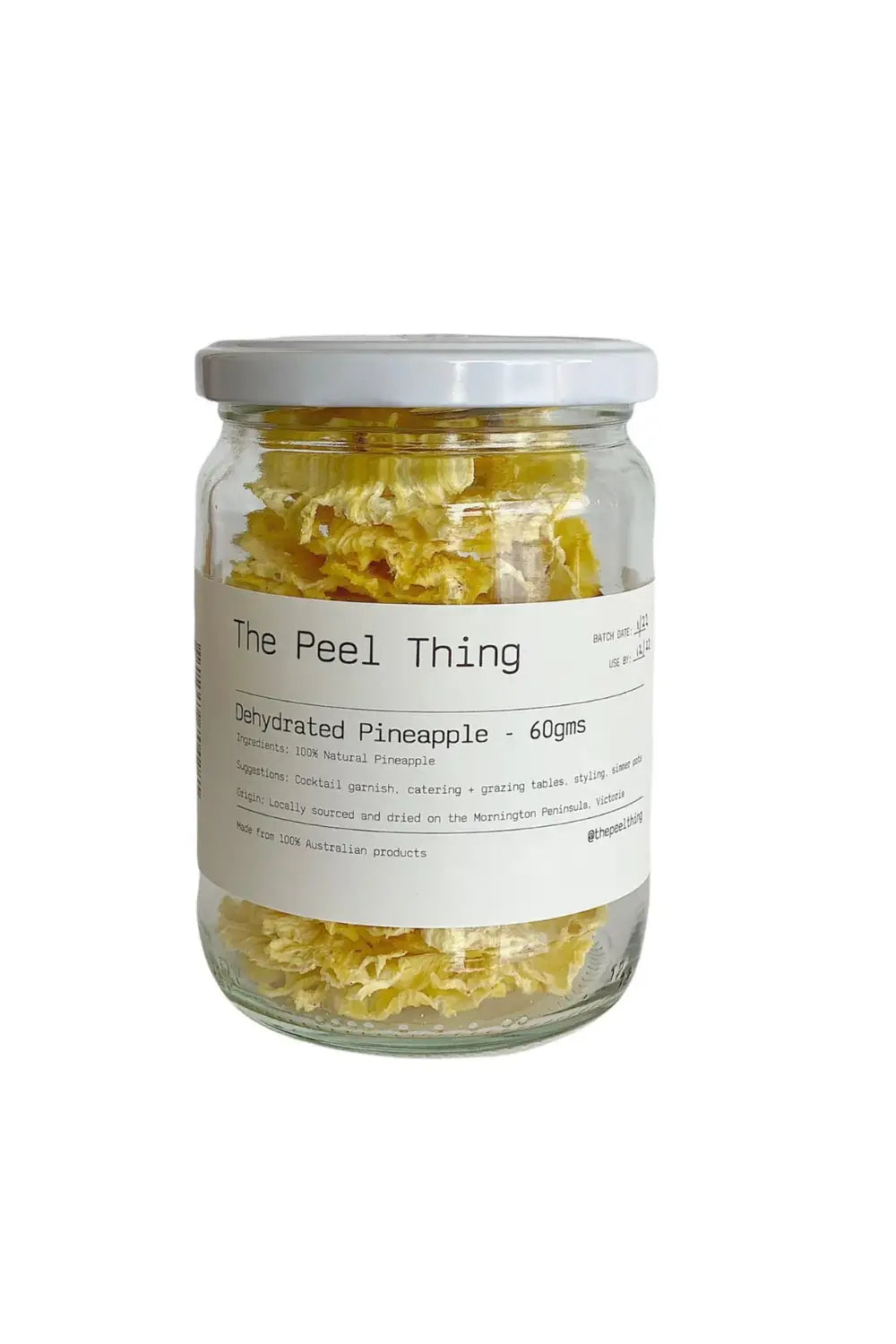 THE PEEL THING NATURAL DEHYDRATED PINEAPPLE SLICES