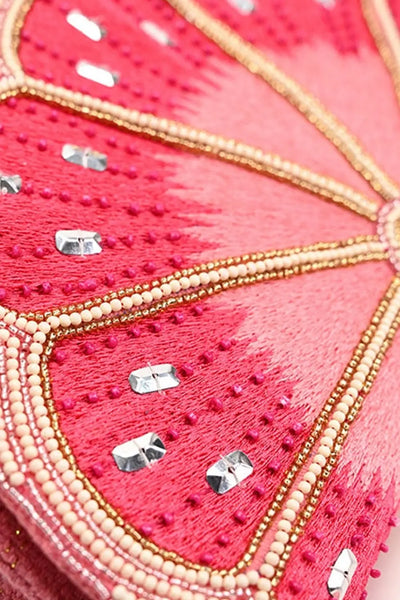 PINK LEMONADE BEADED BAG