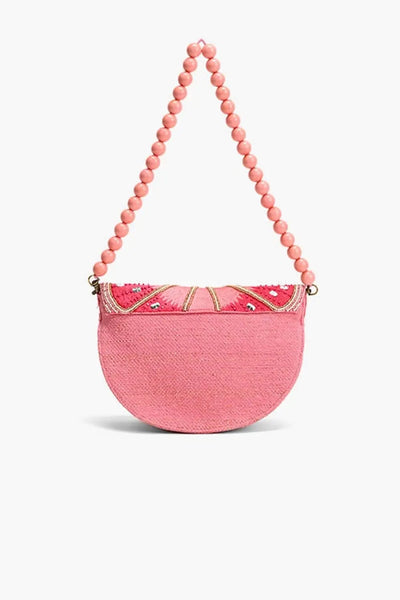 PINK LEMONADE BEADED BAG