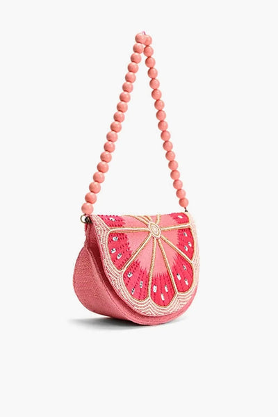 PINK LEMONADE BEADED BAG