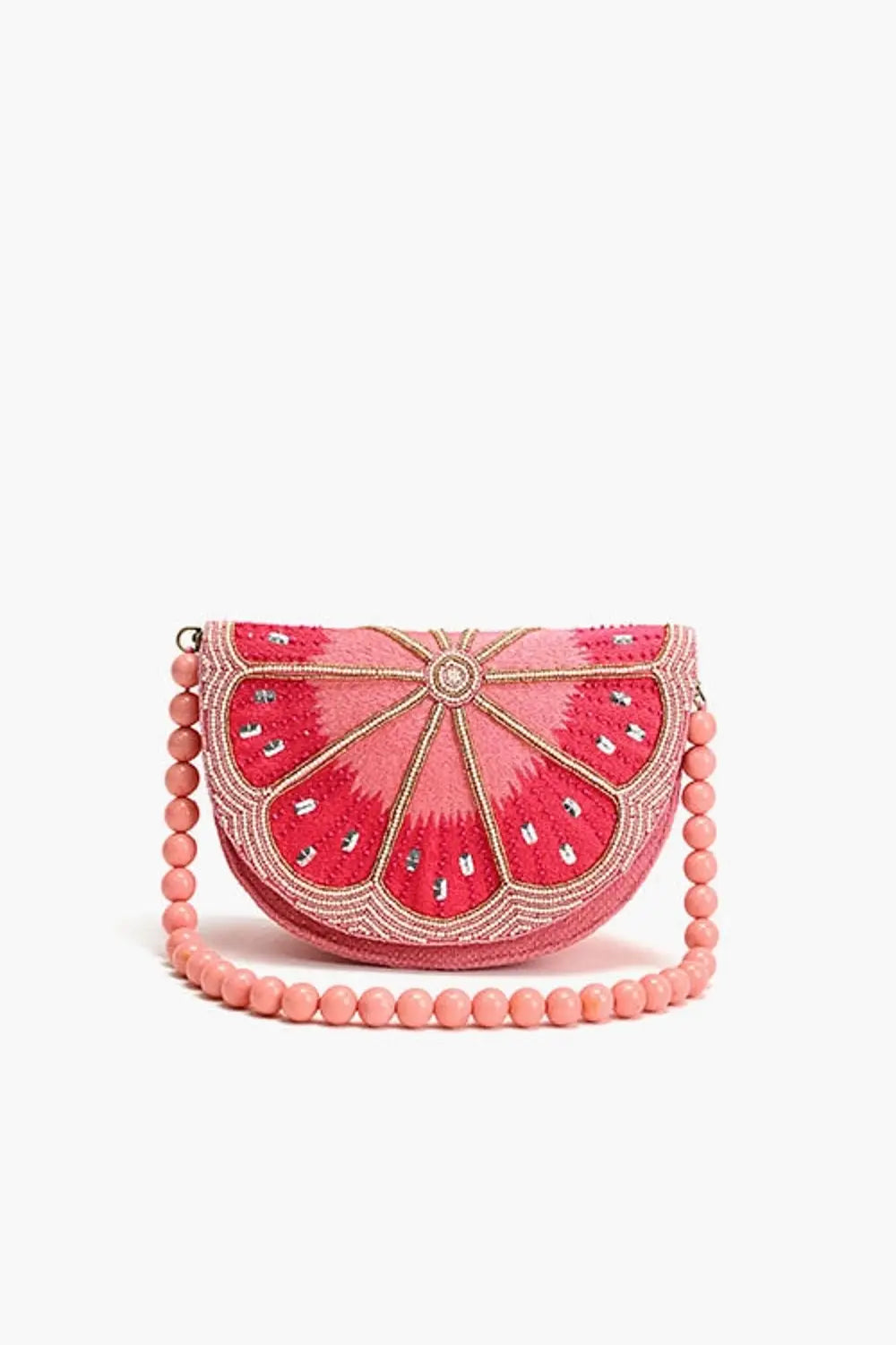 PINK LEMONADE BEADED BAG