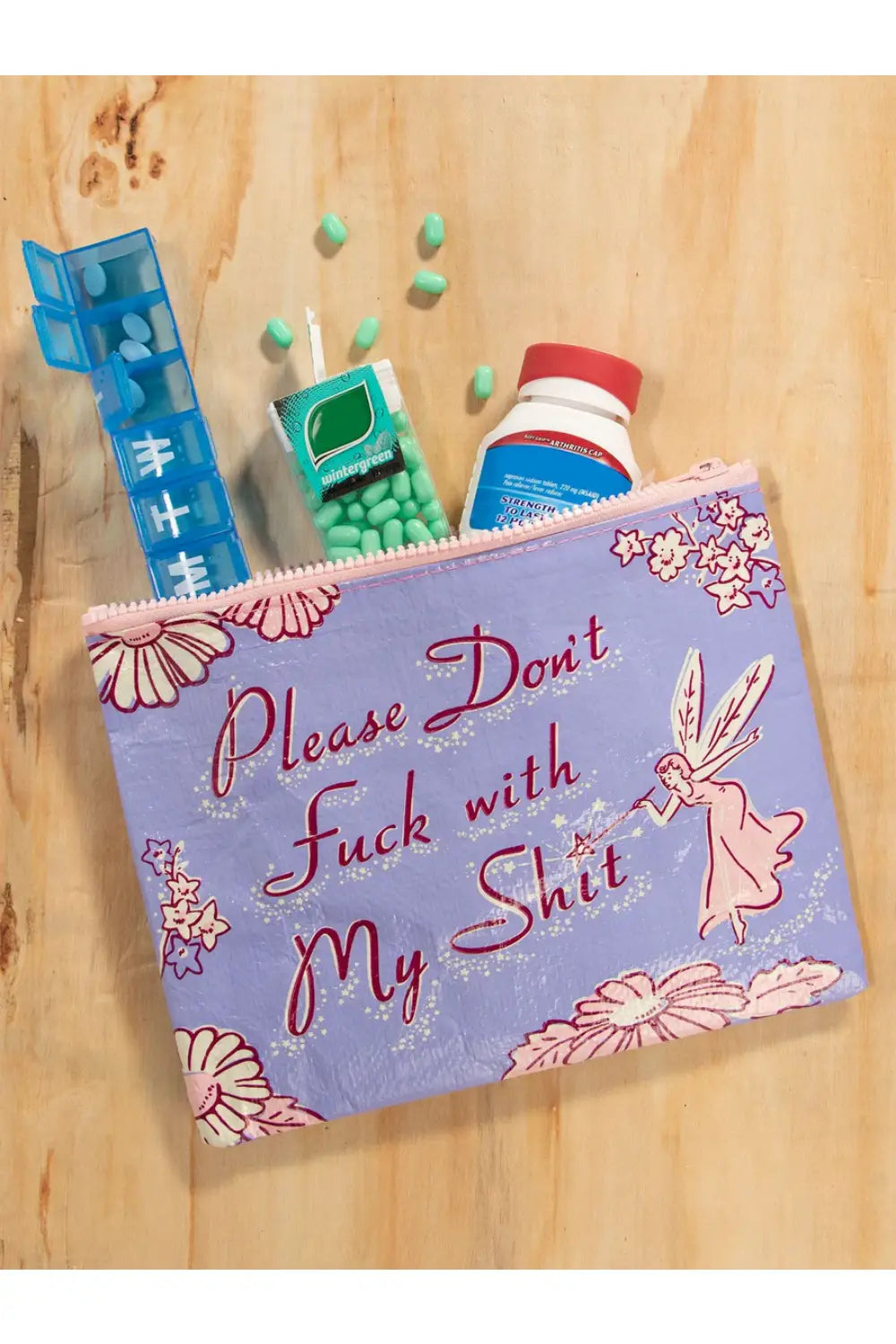 PLEASE DON'T FUCK WITH MY SHIT ZIP POUCH