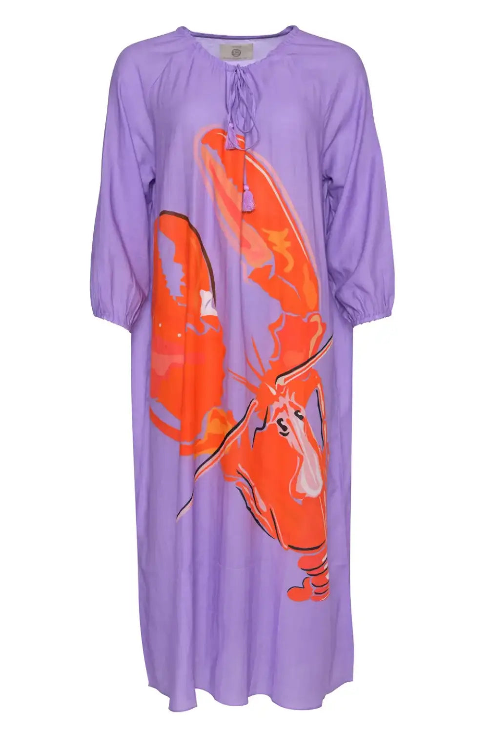 MEGAN C DRESS PASSIONFLOWER LOBSTER