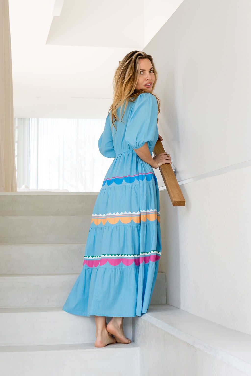 READY FOR ANYTHING MAXI DRESS BLUE