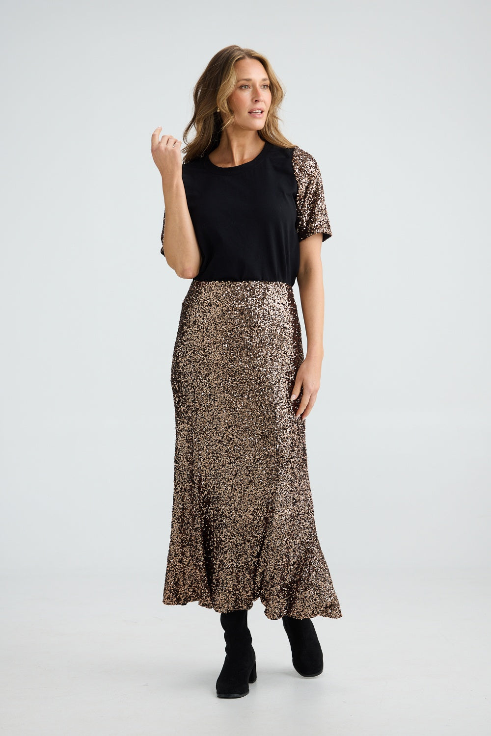 RITZ MAXI SKIRT BRONZE