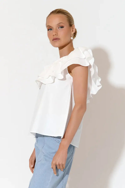 SERENA RUFFLE TOP