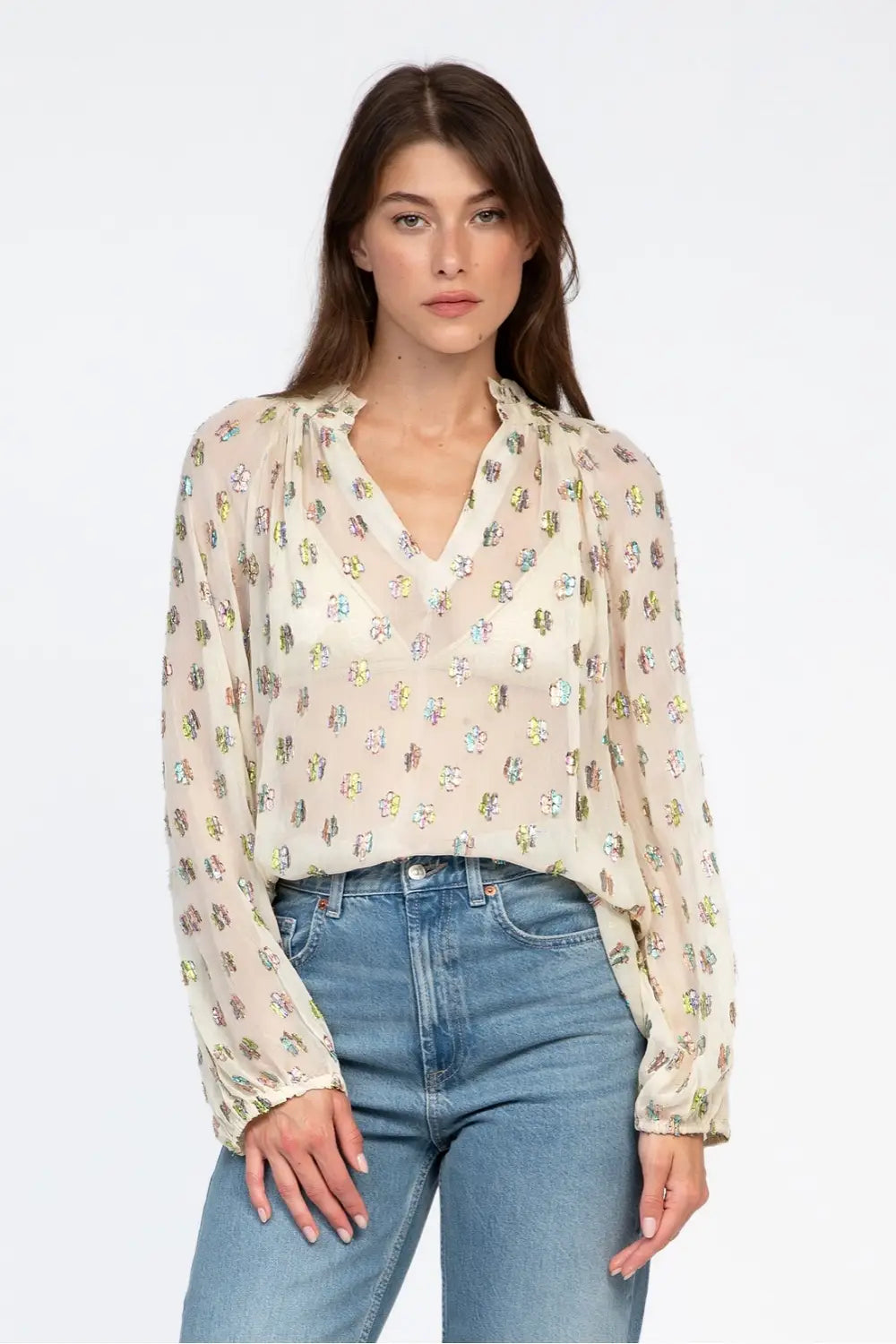 SOUELLA BLOUSE ECRU