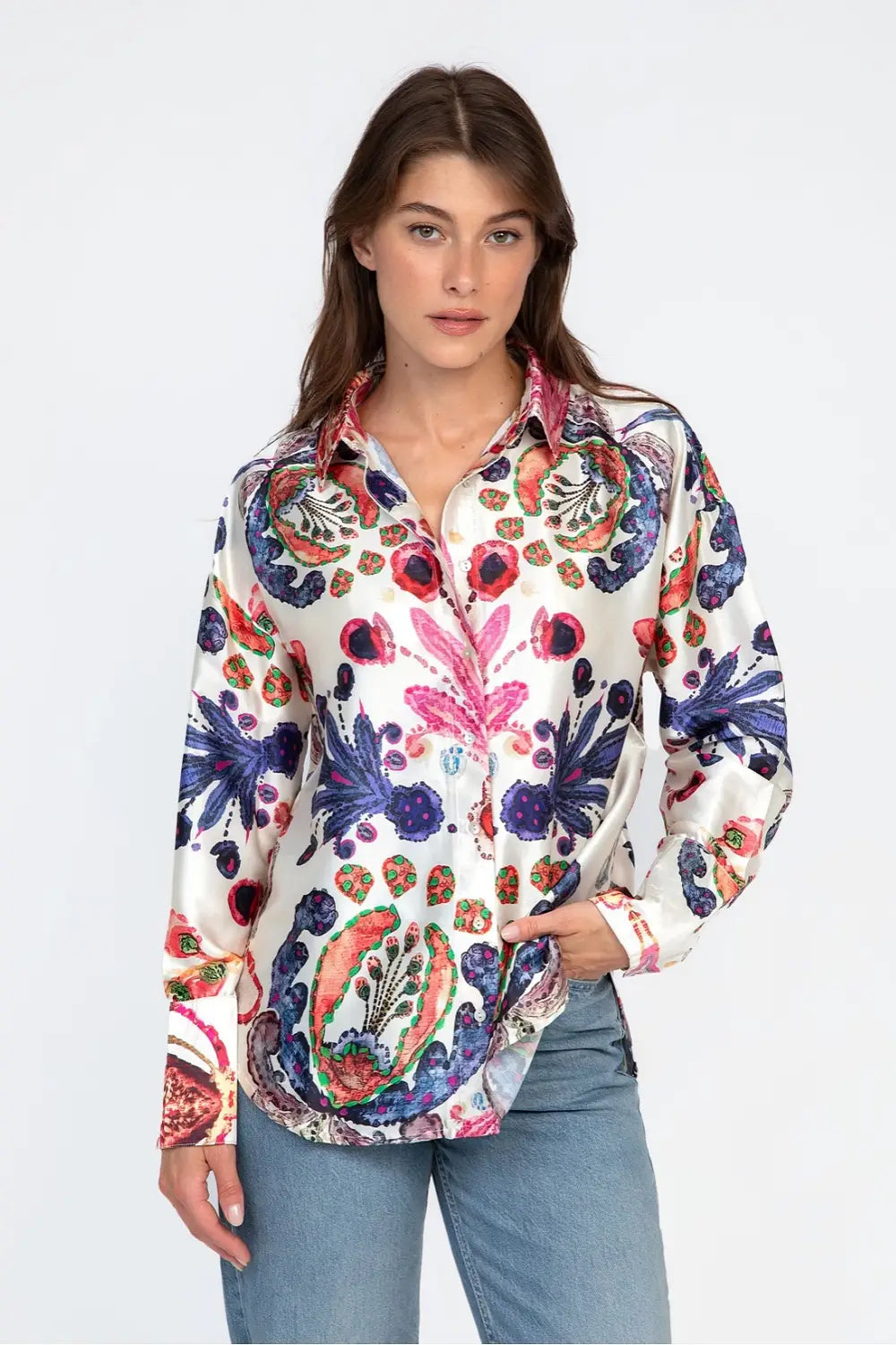 SYLVAN SATIN SHIRT